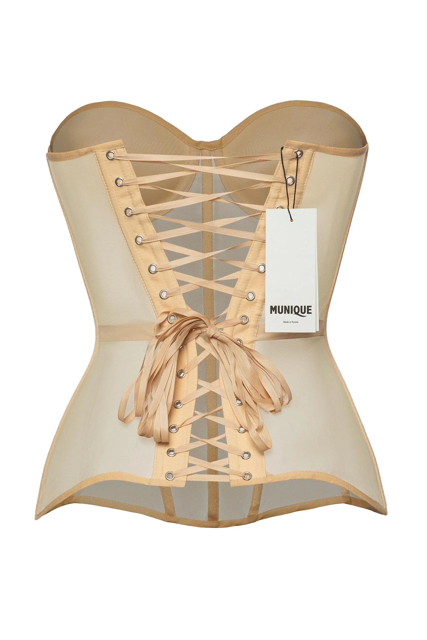 Basic corset with extended cups